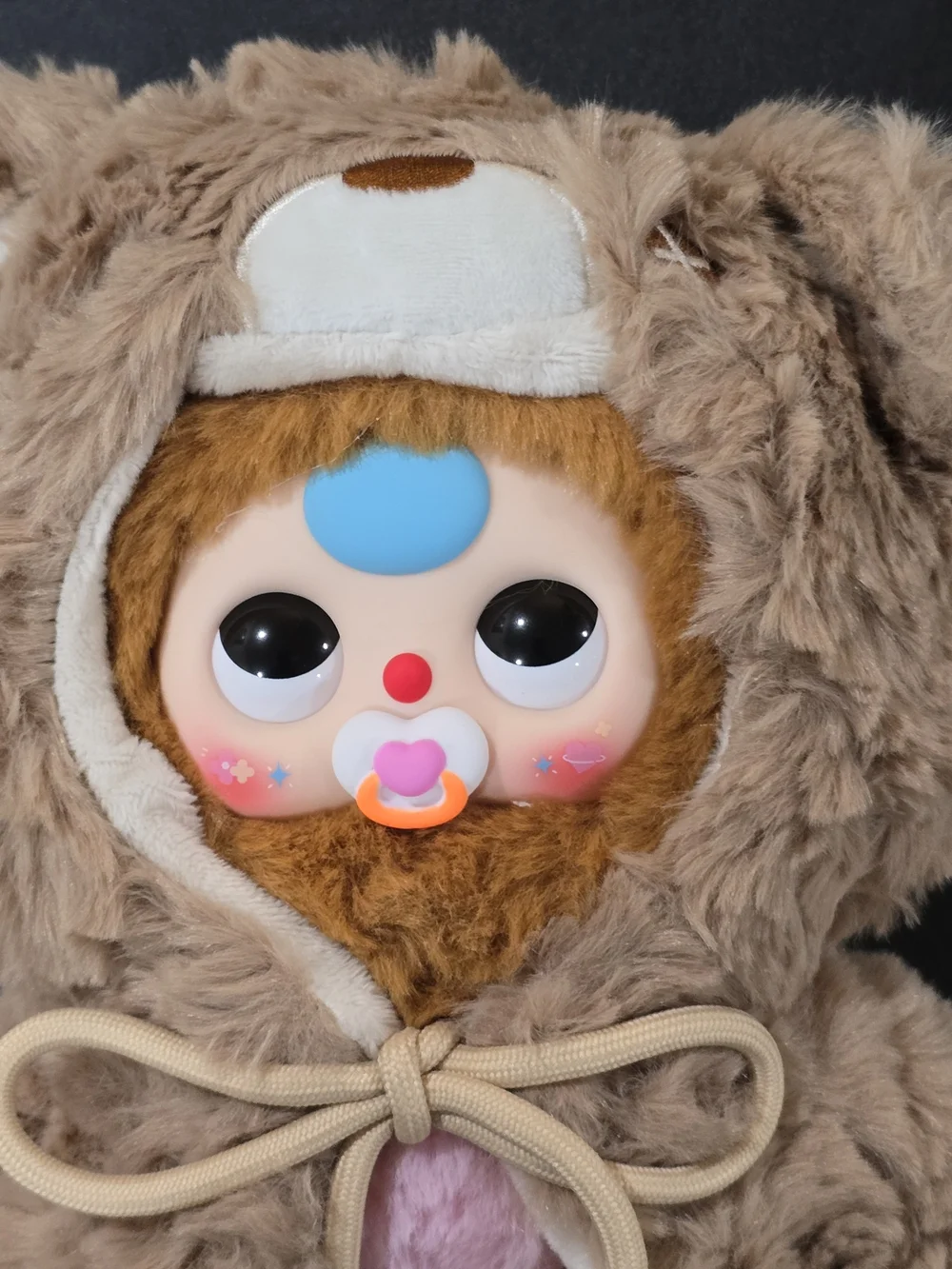 Baby Three Im Not A Warrior Bear with Paci
